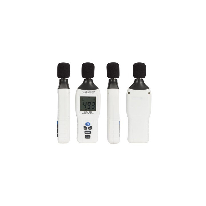 Sonómetro resolucion 0.1db sonometro multimetro marcador lcd microfon dvm8080 velleman - 1