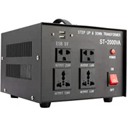 Convertitore elettrico LLD2000D cambia tensione 220 verso 110vca trasformatore 220v 110v 2000w corrente adattatore converter jr 