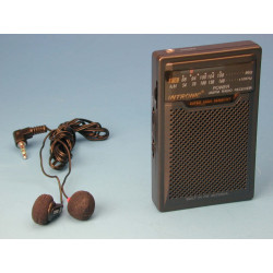 Radio portatil fmmp238 radios portatiles fm pequeño receptor am fm + escuchadores sonorizacion sony - 1