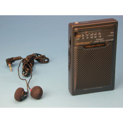 2 Radio portatil fmmp238 radios portatiles fm pequeño receptor am fm + escuchadores sonorizacion jr international - 1