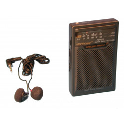 10 Radio portatil fmmp238 radios portatiles fm pequeño receptor am fm + escuchadores sonorizacion jr international - 4