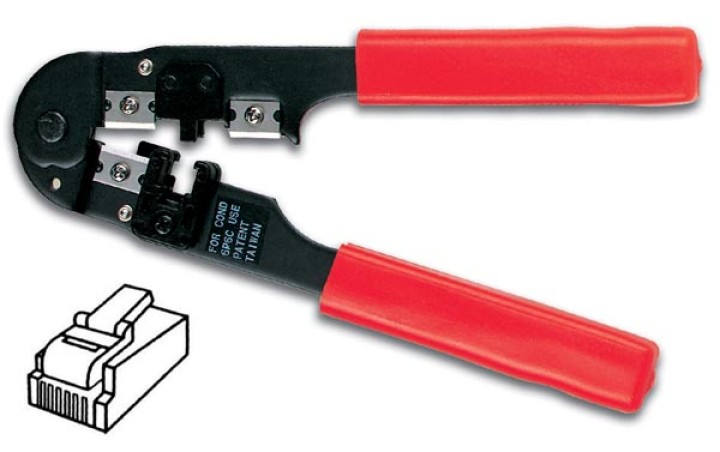 Alicates para crimpar 6p6c 6p4c 6p2c rj12 vtm6 velleman - 1