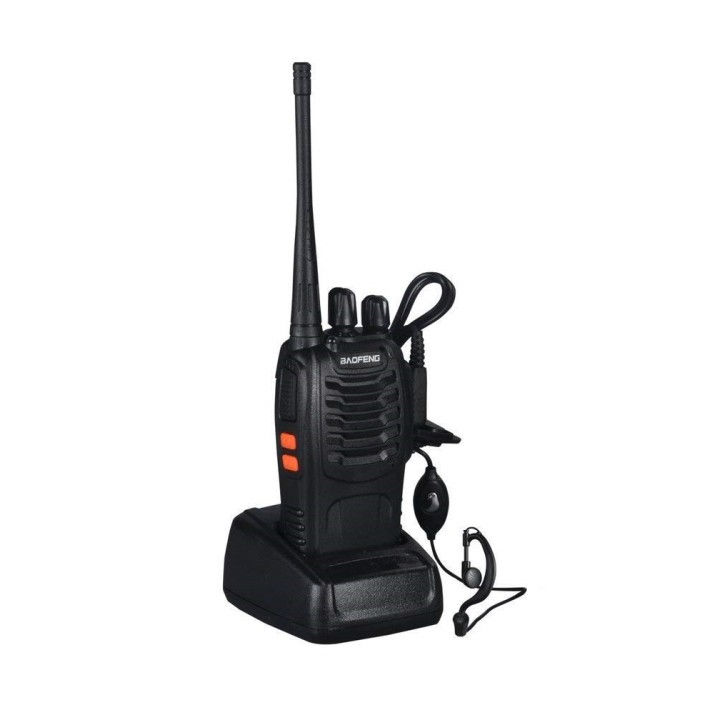 1 Baofeng BF-888S 16-Kanal UHF 400-470 MHz Walkie Talkie 2-Wege FM Radio wiederaufladbare Transceiver 3 Kilometer Reichweite bao