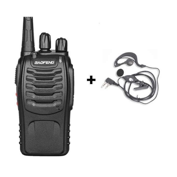 1 Baofeng BF-888S 16 canali UHF 400-470MHz Walkie Talkie ricetrasmettitore ricetrasmettitore radio FM a 2 vie 3 km di dista baof