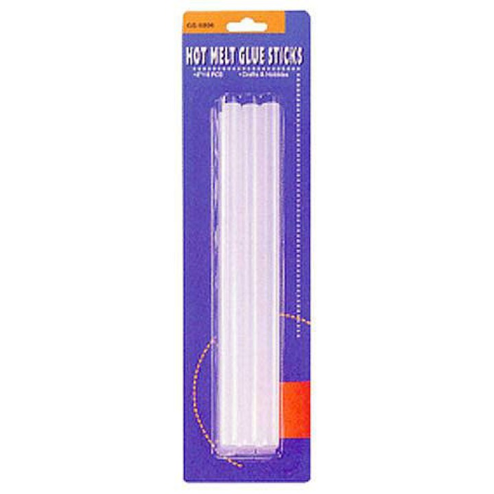 6 transparent glue sticks high temperature ø11mm general purpose ougl gs5806 cen cen - 1