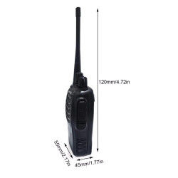 Baofeng BF-888S 16 canales UHF 400-470 MHz Walkie Talkie Par 2 vías de radio FM Transceptor recargable Rango de 3 kilómetros bao