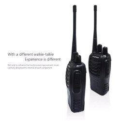 Baofeng BF-888S 16 canali UHF 400-470MHz Walkie Talkie Coppia ricetrasmettitore ricetrasmettitore radio FM a 2 vie 3 km di dista