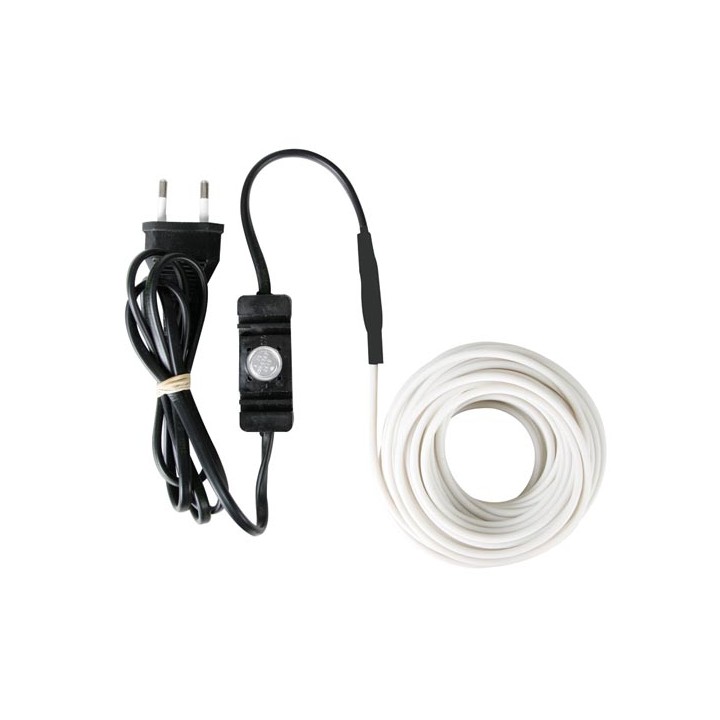 Anticongelante cable eléctrico cable de 12m 120-0t  tubo de calefacción con termostato manguera de agua velleman - 1