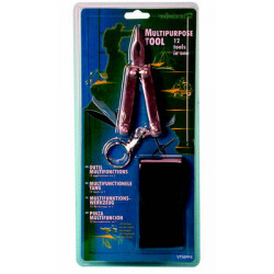 10 pliers 12 functions flat Phillips screwdriver small large knife nail file chisel key holder bending velleman - 1