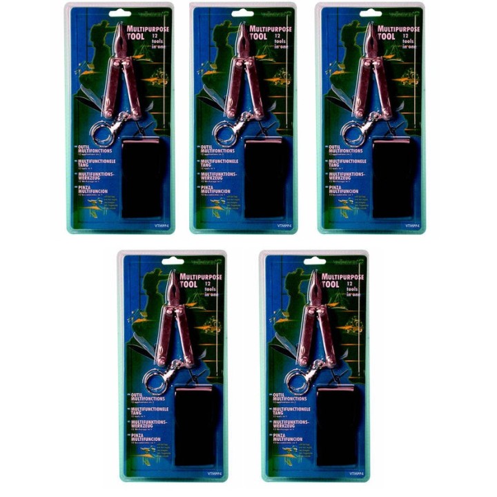 5 pinze 12 funzioni cacciavite Phillips piatto piccolo coltello grande lima per unghie scalpello portachiavi pinza velleman - 2