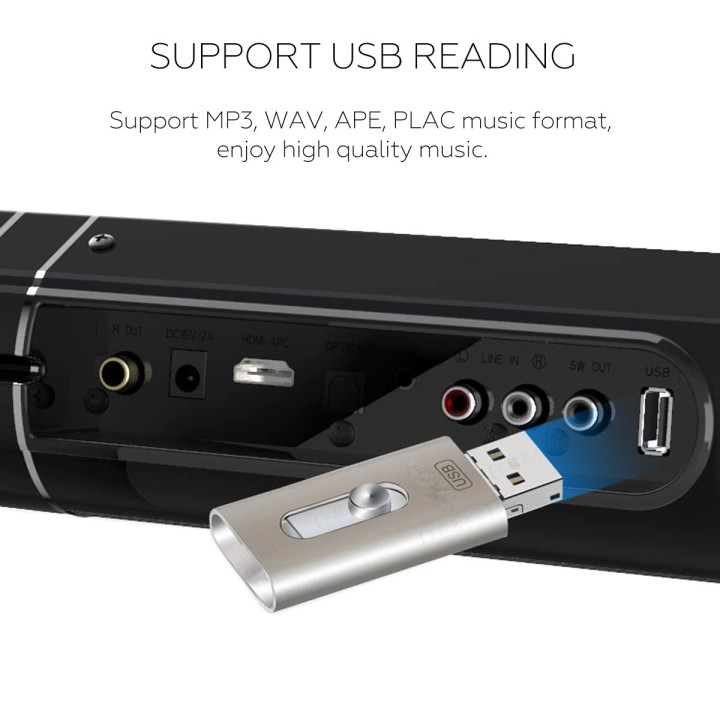 Bluetooth Sound Bar Built-in Separation Home Theater Audio Echo Wall For Xiaomi IOS Apple iPhone LP-1807