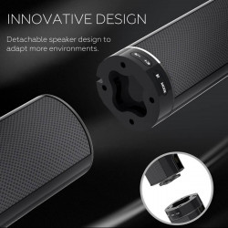Barra de sonido Bluetooth Pared de eco de audio de cine en casa con separación incorporada para Xiaomi IOS Apple iPhone LP-1807