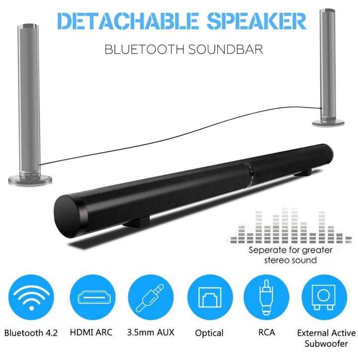 Bluetooth Sound Bar Built-in Separation Home Theater Audio Echo Wall For Xiaomi IOS Apple iPhone LP-1807