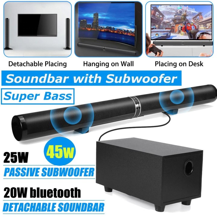 Bluetooth Sound Bar Built-in Separation Home Theater Audio Echo Wall For Xiaomi IOS Apple iPhone LP-1807