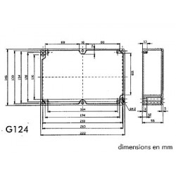 Caja de aluminio estanca 222 x 146 x 55mm velleman - 1