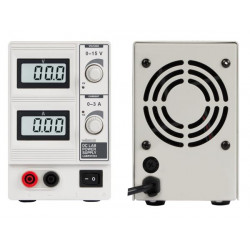 Labornetz labps1503 220v 230VAC 0-15 VCC / 0-3 A MAX / Dual-LCD-Display velleman - 1
