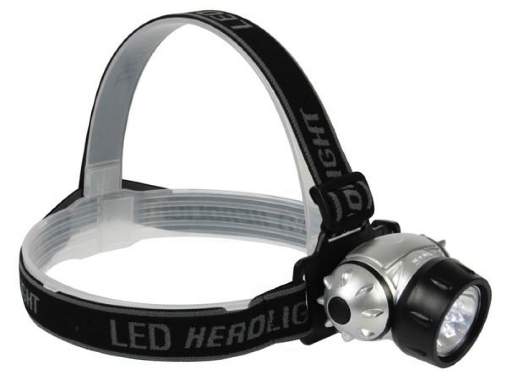 Headlamp with 7 ultrabright white leds velleman - 1