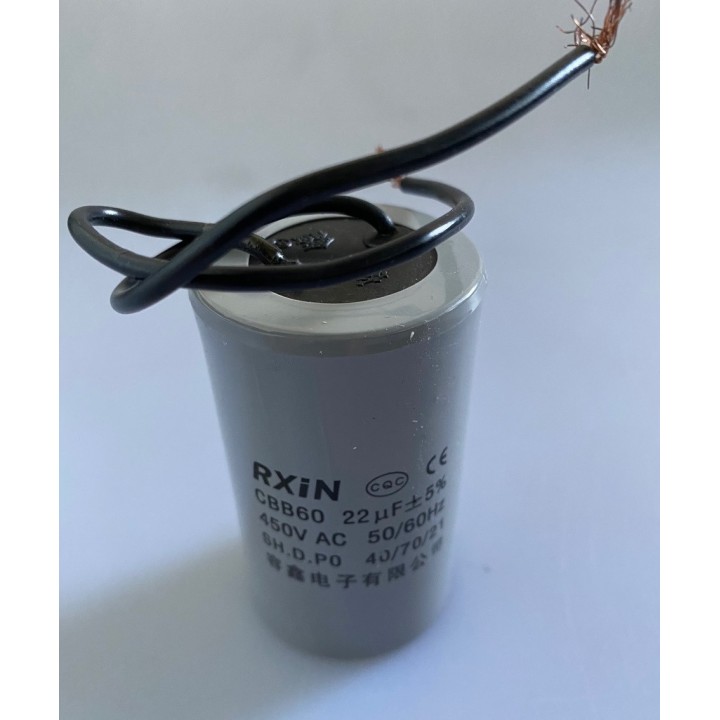 Kondensator 22uf 22µf 22 mf Micro Farad 450V Drahtmotor Start Eigentumswohnung cbb60