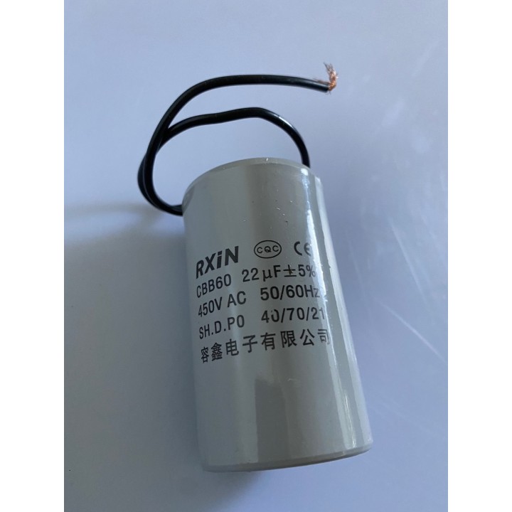 Kapasitor 22uf 22µf 22 mf micro farad 450v wire motor mulai kondominium cbb60