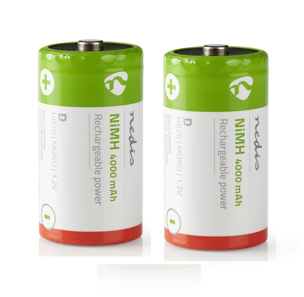 Batería recargable NiMH D 1.2 V 4000 mAh 2-Blister eclats antivols - 3