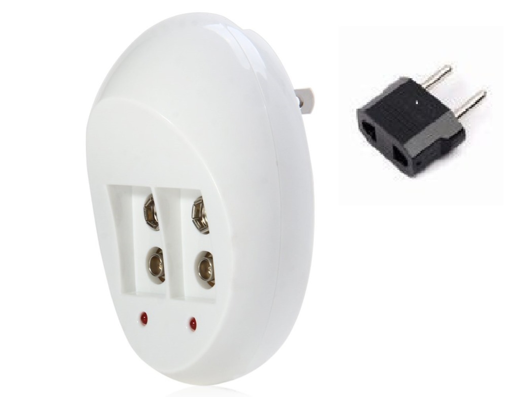 Dual Toy Battery Charger for 6F22 9V Lithium Ni-MH Ni-CD Battery US Plug jr international - 10