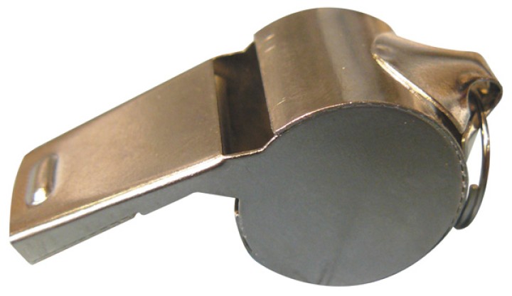 Metallo di polizia militare roulette palla fischio alta tono speciale notte box arbitro trixie - 1