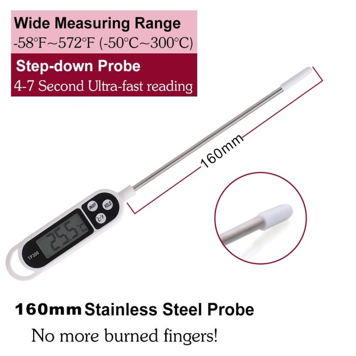 thermometer kitchen food meat water milk cooking probe BBQ oven Thermocouple temperature