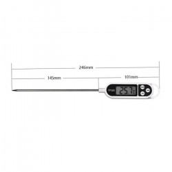 thermomètre cuisine alimentaire viande eau lait cuisson sonde BBQ four Thermocouple température
