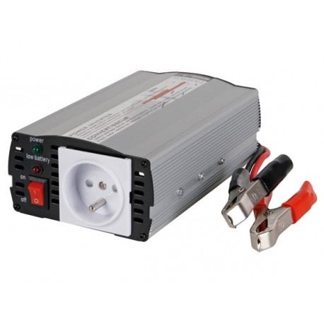 Modified sine wave power inverter 300w 24vdc in 230vac out pin earth 'auto restart' velleman - 2