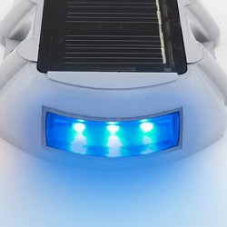 2 Blue Road Stud Stick Solarlicht Markierungen 6 LED Verkehrssicherheit Verkehrssignalisierung eclats antivols - 5