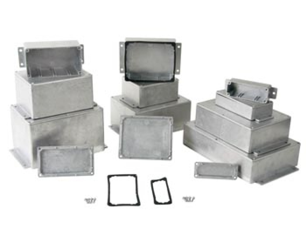 Sealed die cast aluminium case with flange velleman - 1