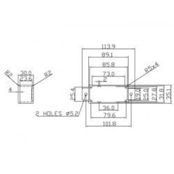 Abgedichtetes gespritztes aluminiumgehause mit flansch velleman - 1