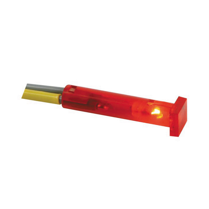 Led luci di bordo 12v 7x7mm rosso ccaf012r jr  international - 2
