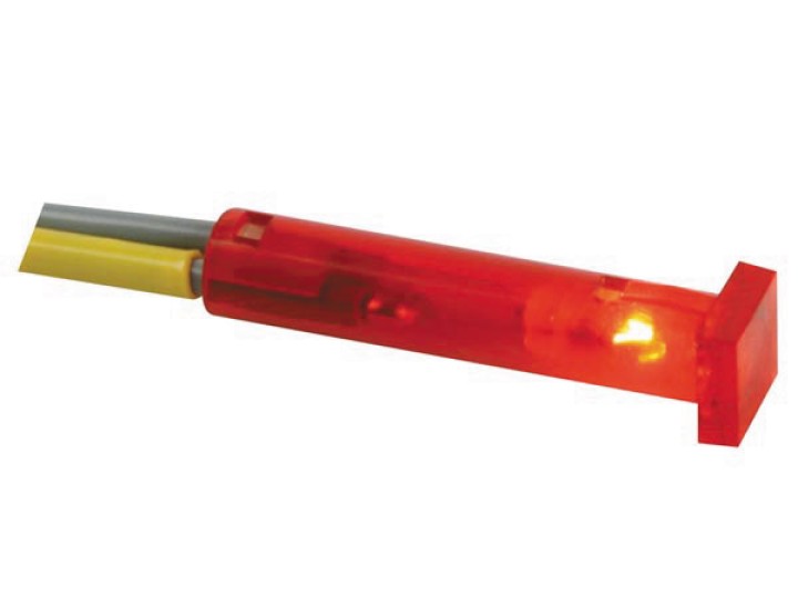 Led luci di bordo 12v 7x7mm rosso ccaf012r jr  international - 2