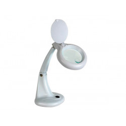 Desk lamp with magnifying glass 3 + 12 dioptre 12w white jr  international - 2