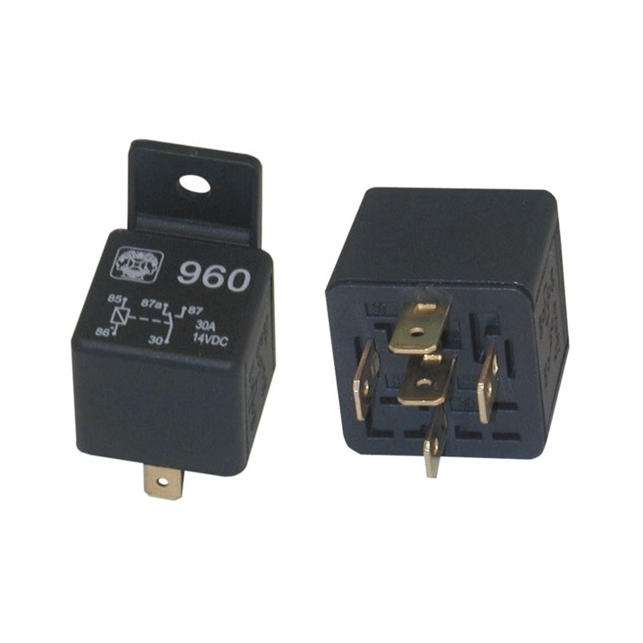 2 Rele' auto 12vcc 1 contatto no nf 30a 12vcc ru12301 aumento potenza allarme auto jr  international - 1