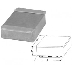 Cassa in alluminio 153 x 82 x 46 mm in alluminio box ha1590p1fl box box cen - 1