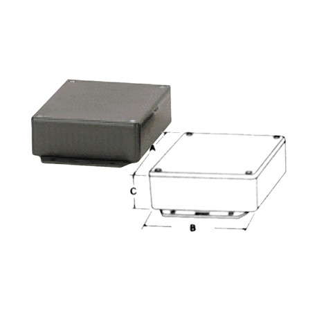 Abs black box 150 x 80 x 46 mm plastica ha1591dfbk box cassetta di sicurezza jr  international - 1