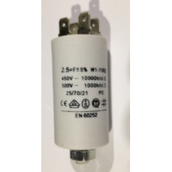 Condensatore 2 mfmicro farad 450v 50 60 hz condensatore di avviamento motore universale con capocorda am w1 11002 jr internation