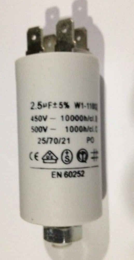 Condensatore 2 mfmicro farad 450v 50 60 hz condensatore di avviamento motore universale con capocorda am w1 11002 jr internation