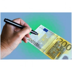 Fieltro detector lápiz detector de billetes falsos de detección de usd 14 euro moneda jr international - 3