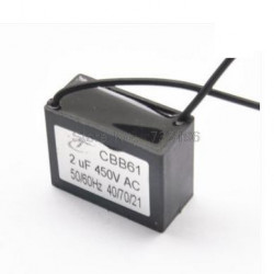 capacitor CBB61 450V2UF fan exhaust fan capacitor capacitance capacitors 2uF sourcingmap - 1