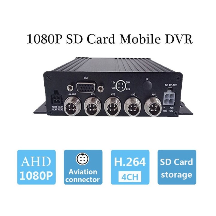 Videoregistratore mobile digitale a 4 canali registrazione mdvr su scheda sd sdc (fino a 128 gb)