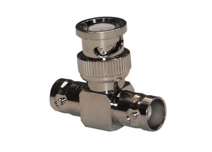 Adapter male bnc to 2 female bnc converter male bnc male bnc 2 female bnc konig - 1