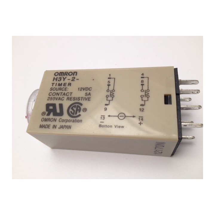Delay timer dc 12v 0~60 second h3y-2 & base relay electric time lapse 12vdc 2 no nc 5a 250v auto car parts - 6
