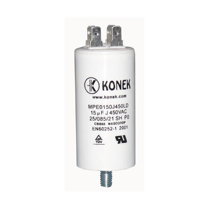 Capacitor 15 mf micro farad uf 400v 450v 500v 50 60 hz universal motor start capacitor with am terminal w1 11014 jr internationa