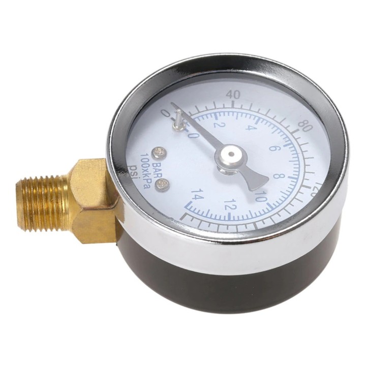 Manometro acqua 1/8 40 mm 200 psi 14 bar per riduttore di pressione filtro per piscina