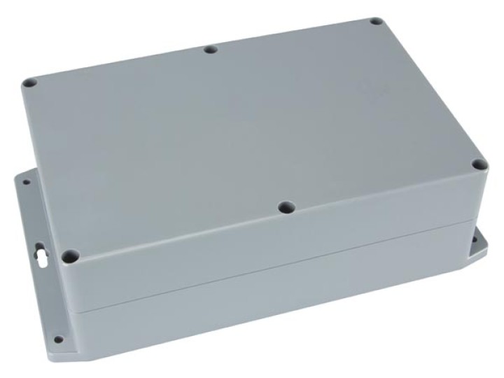 Sealed abs box with mounting flange 222x146x75mm velleman - 3
