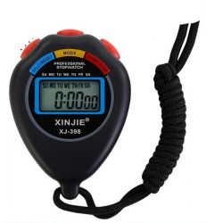 Stopwatch display time calendar minutes seconds month day XJ-398