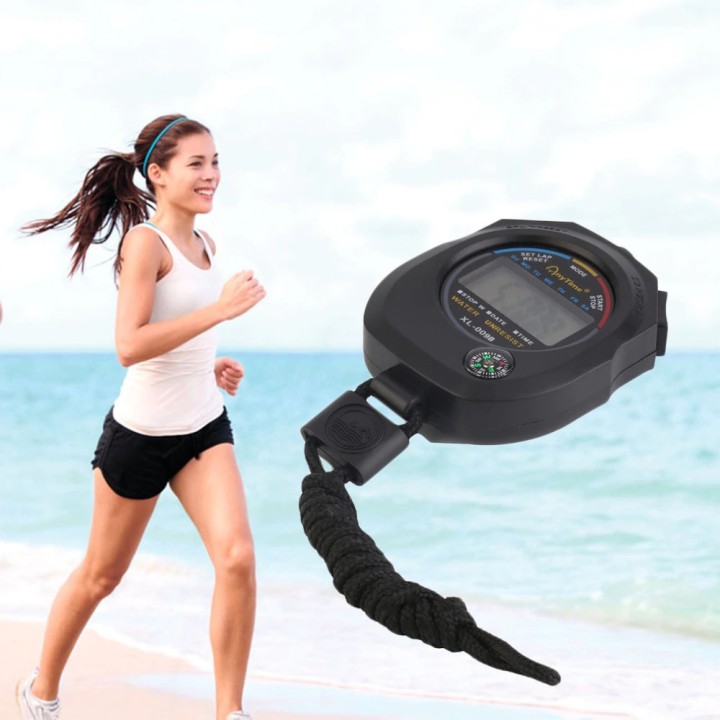 Sport Cronometro Professionale Palmare Impermeabile LCD Digitale Cronometro Timer Cronografo Contatore Sport Allarme